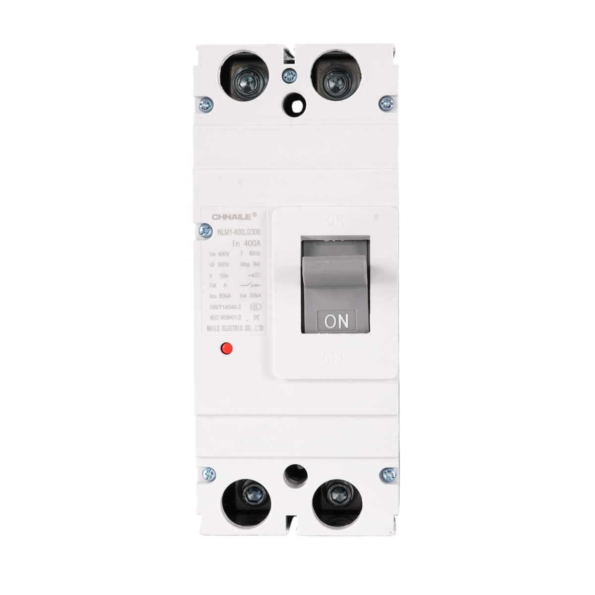 Ultra-High Capacity 2P AC MCCB 400A 50kA for EV Superchargers & Medical Facilities